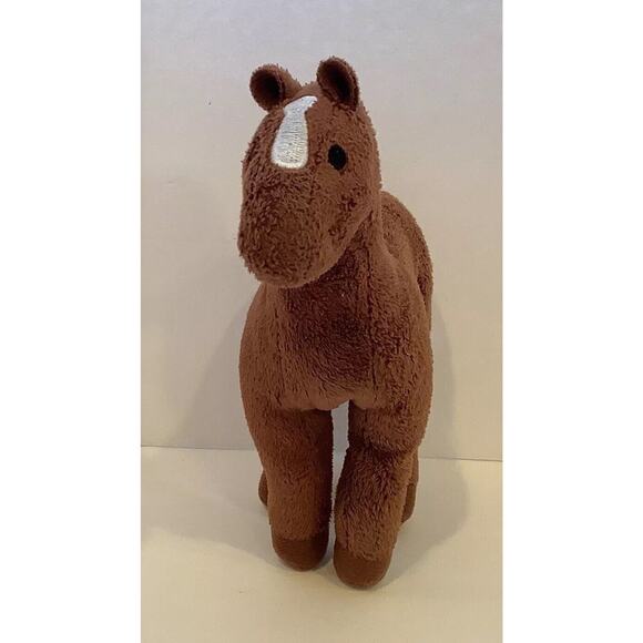 Whimzy Pets Brown Horse Comet Plush Pony Stuffed Animal Soft Toy No Hair Fur - Picture 1 of 7